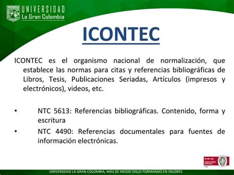 citar en icontec|Las citas con normas ICONTEC – NTC 5613